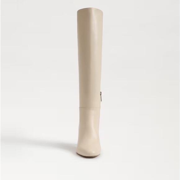 NEW Sam Edelman Shauna Knee High Boot Eggshell leather sz 6.5 - Picture 4 of 7